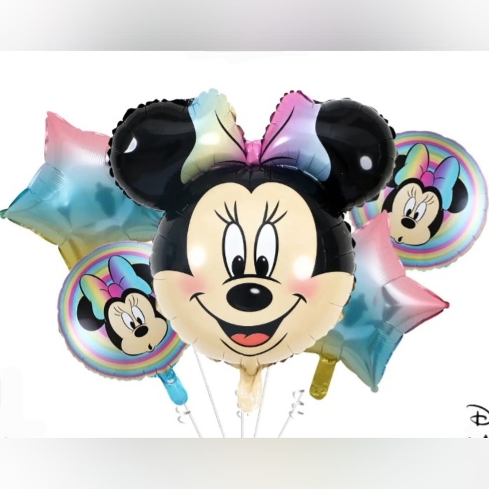 SPECIAL ORDER MINNIE MOUSE BALLOON BOUQUET GENDER REVEAL BABY SHOWER BIRTHDAY